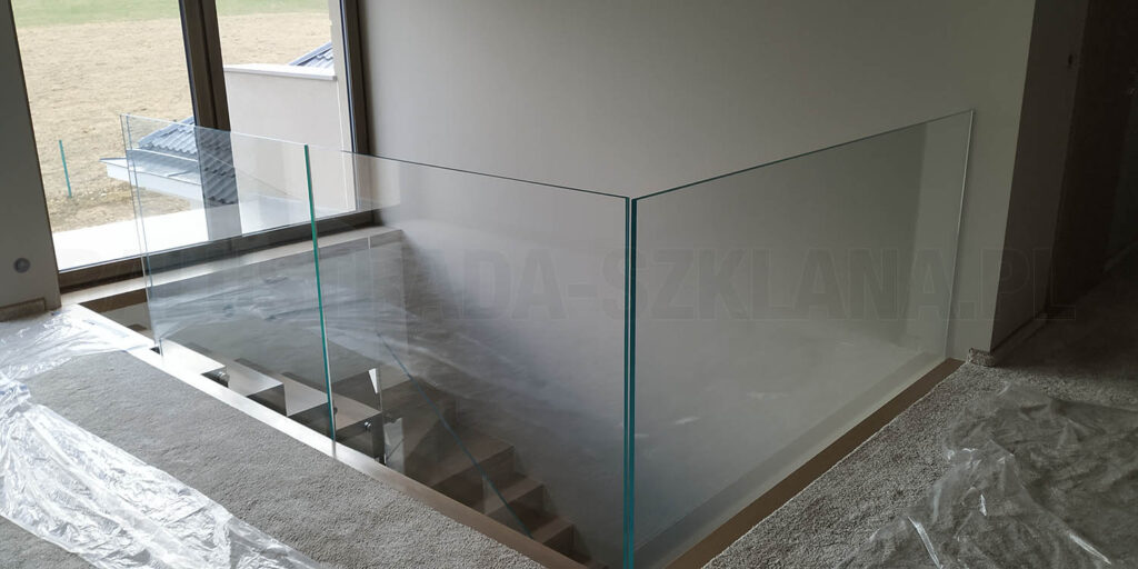 Balustrada szklana na rotulach m2